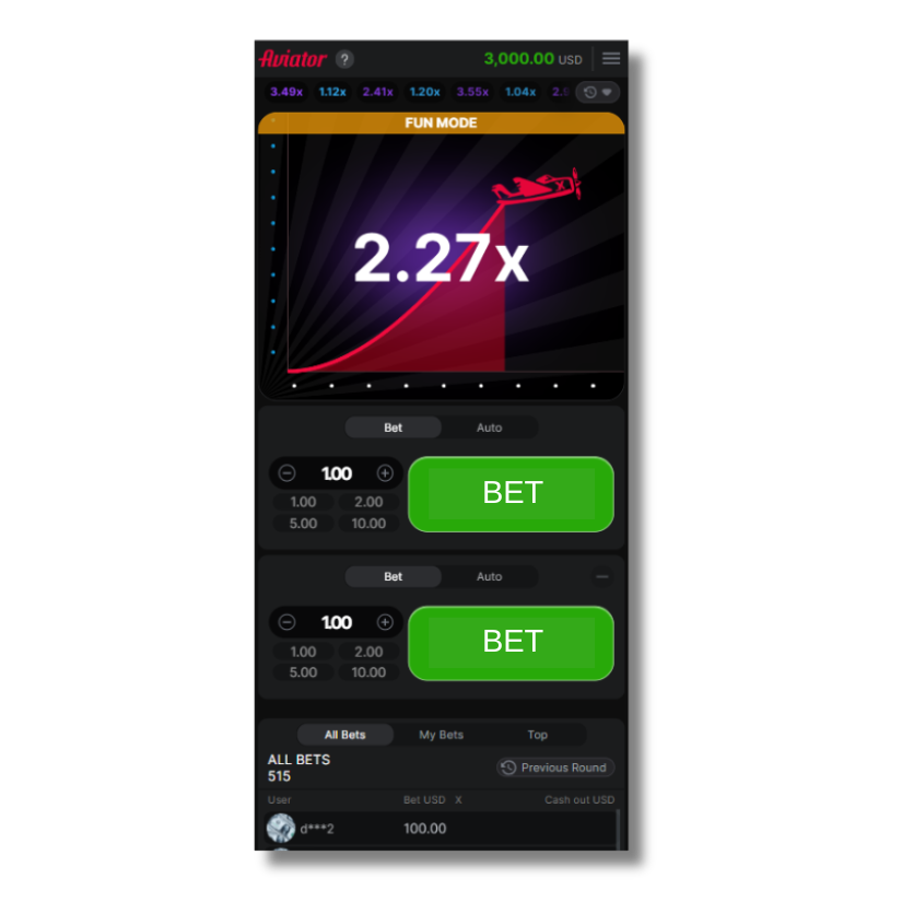 aviator demo app